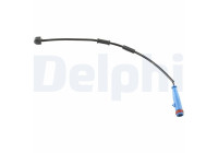 Warning contact, brake lining/pad wear