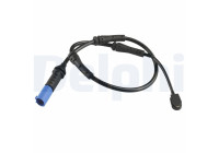 Warning contact, brake lining/pad wear
