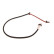 Warning contact, brake lining/pad wear