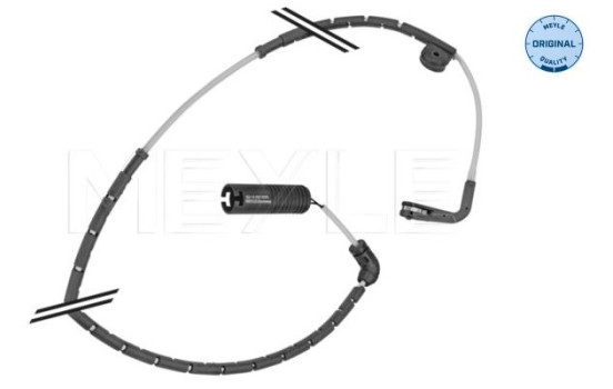 Warning contact, brake lining/pad wear