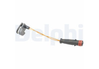 Warning contact, brake lining/pad wear