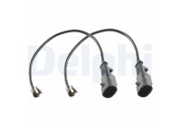 Warning contact, brake lining/pad wear