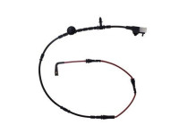 Warning contact, brake lining/pad wear