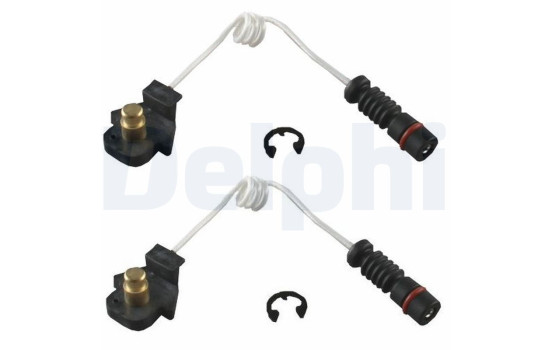 Warning contact, brake lining/pad wear