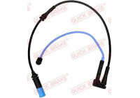 Warning contact, brake lining/pad wear