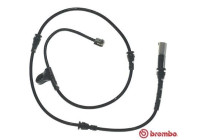 Warning contact, brake lining/pad wear