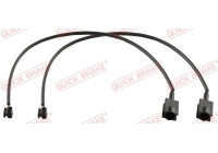 Warning contact, brake lining/pad wear