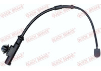 Warning contact, brake lining/pad wear