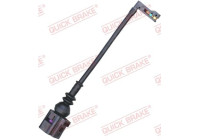 Warning contact, brake lining/pad wear