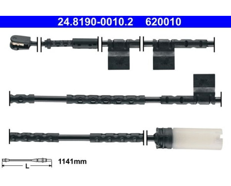 Warning Contact, brake pad wear 24.8190-0010.2 ATE