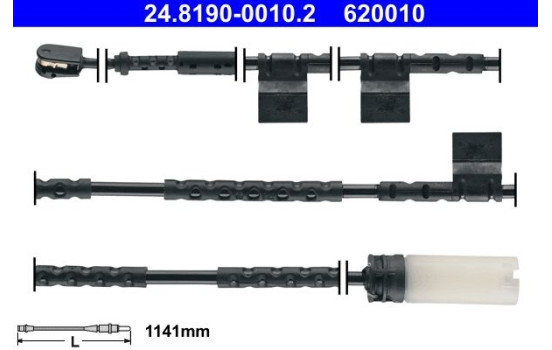 Warning Contact, brake pad wear 24.8190-0010.2 ATE