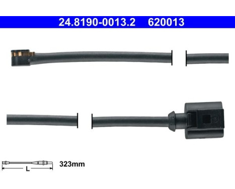 Warning Contact, brake pad wear 24.8190-0013.2 ATE