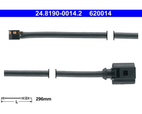 Warning Contact, brake pad wear 24.8190-0014.2 ATE
