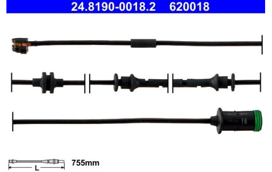 Warning Contact, brake pad wear 24.8190-0018.2 ATE