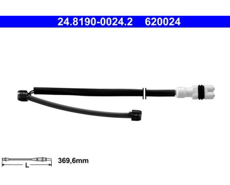 Warning Contact, brake pad wear 24.8190-0024.2 ATE