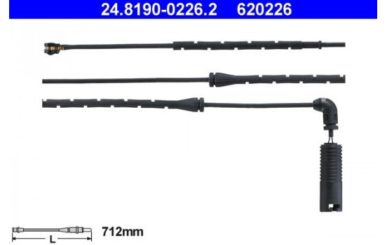 Warning Contact, brake pad wear 24.8190-0226.2 ATE