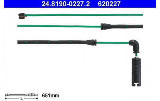 Warning Contact, brake pad wear 24.8190-0227.2 ATE