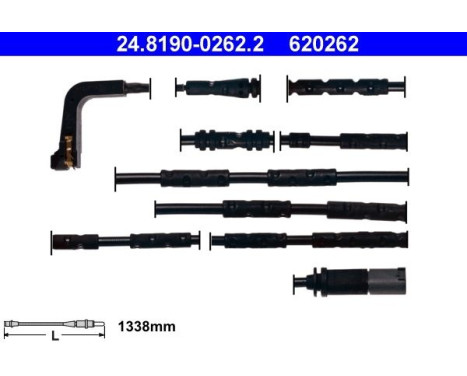 Warning Contact, brake pad wear 24.8190-0262.2 ATE