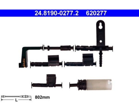 Warning Contact, brake pad wear 24.8190-0277.2 ATE