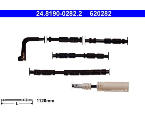 Warning Contact, brake pad wear 24.8190-0282.2 ATE