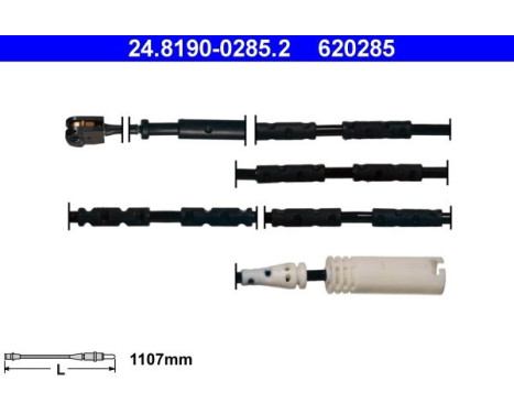 Warning Contact, brake pad wear 24.8190-0285.2 ATE