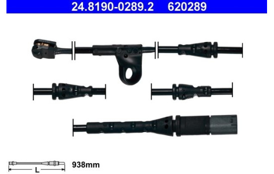 Warning Contact, brake pad wear 24.8190-0289.2 ATE