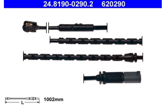 Warning Contact, brake pad wear 24.8190-0290.2 ATE