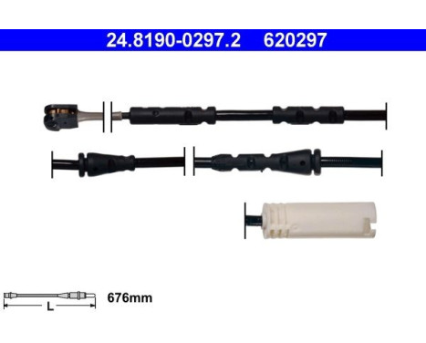 Warning Contact, brake pad wear 24.8190-0297.2 ATE