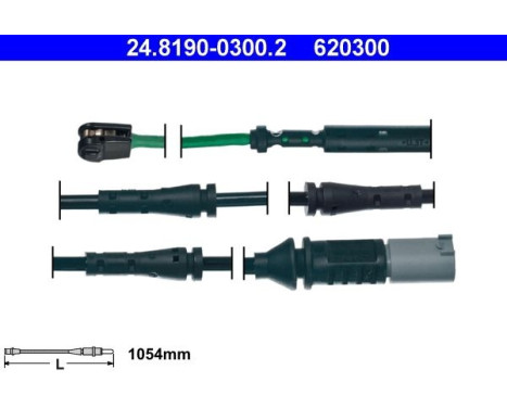 Warning Contact, brake pad wear 24.8190-0300.2 ATE