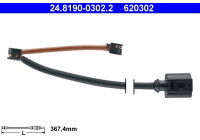 Warning Contact, brake pad wear 24.8190-0302.2 ATE