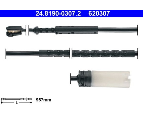 Warning Contact, brake pad wear 24.8190-0307.2 ATE