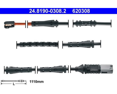 Warning Contact, brake pad wear 24.8190-0308.2 ATE