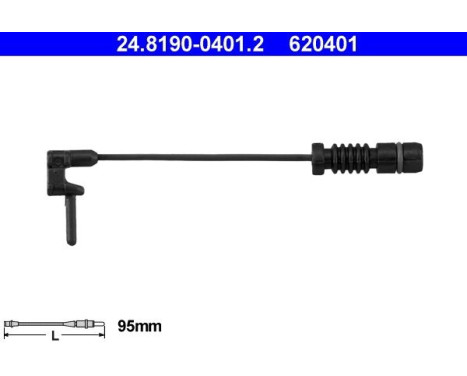 Warning Contact, brake pad wear 24.8190-0401.2 ATE