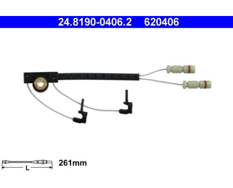 Warning Contact, brake pad wear 24.8190-0406.2 ATE