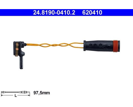 Warning Contact, brake pad wear 24.8190-0410.2 ATE