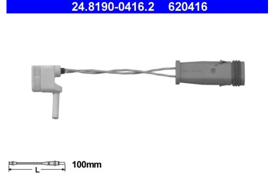 Warning Contact, brake pad wear 24.8190-0416.2 ATE