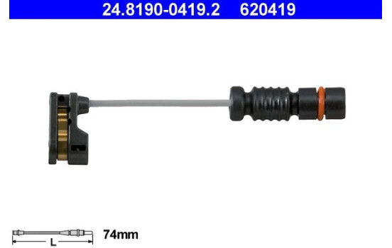 Warning Contact, brake pad wear 24.8190-0419.2 ATE