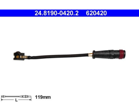 Warning Contact, brake pad wear 24.8190-0420.2 ATE