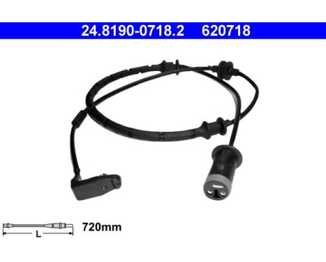 Warning Contact, brake pad wear 24.8190-0718.2 ATE