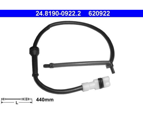 Warning Contact, brake pad wear 24.8190-0922.2 ATE