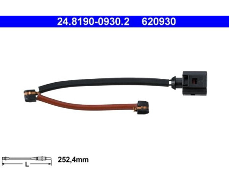 Warning Contact, brake pad wear 24.8190-0930.2 ATE