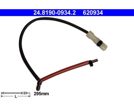 Warning Contact, brake pad wear 24.8190-0934.2 ATE