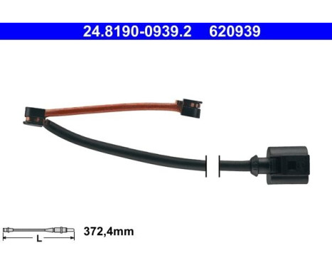 Warning Contact, brake pad wear 24.8190-0939.2 ATE