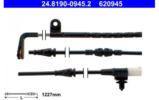 Warning Contact, brake pad wear 24.8190-0945.2 ATE