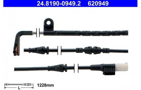 Warning Contact, brake pad wear 24.8190-0949.2 ATE