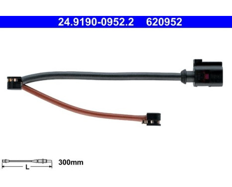 Warning Contact, brake pad wear 24.8190-0952.2 ATE