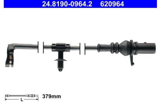 Warning Contact, brake pad wear 24.8190-0964.2 ATE