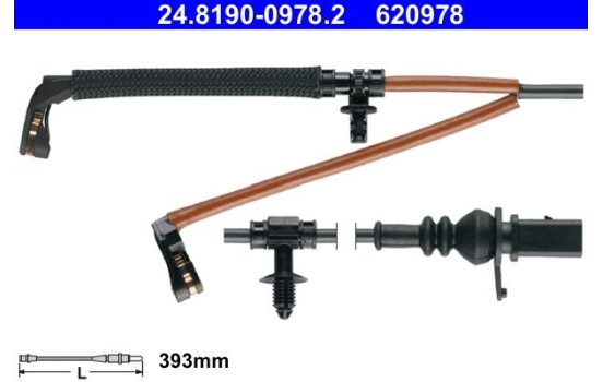 Warning Contact, brake pad wear 24.8190-0978.2 ATE