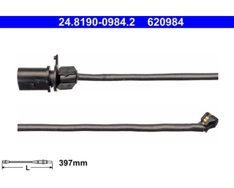 Warning Contact, brake pad wear 24.8190-0984.2 ATE