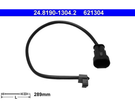 Warning Contact, brake pad wear 24.8190-1304.2 ATE